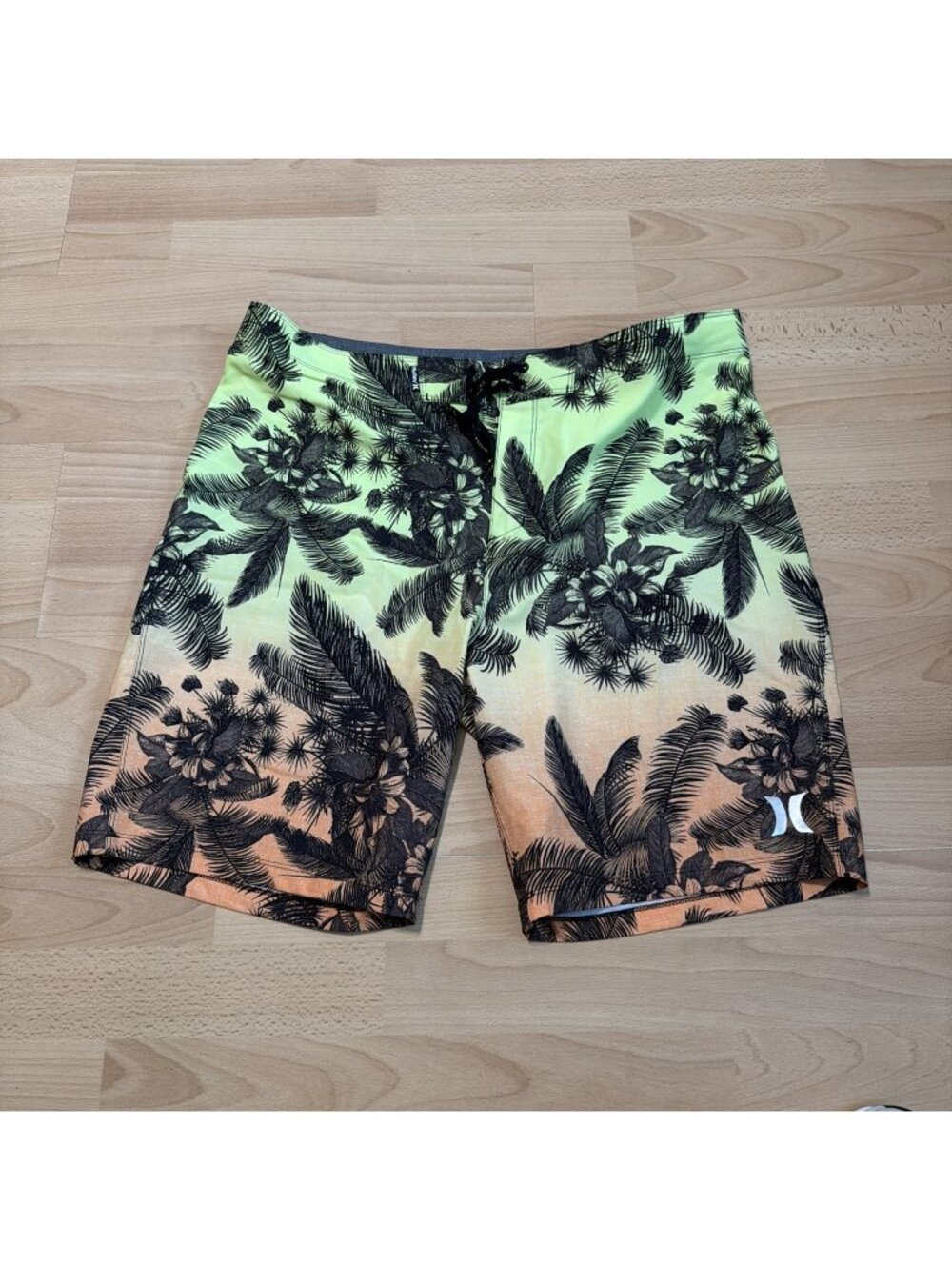 Hurley Phantom Aloha 20" Boardshorts Palm Tree Sunset New Sz 36